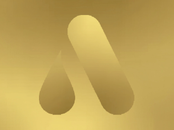 Goldenes Icon-A vor goldenem Hintergrund